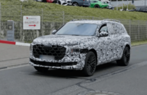 奧迪SQ9測試諜照再次曝光!有望搭載4.0T V8發動機